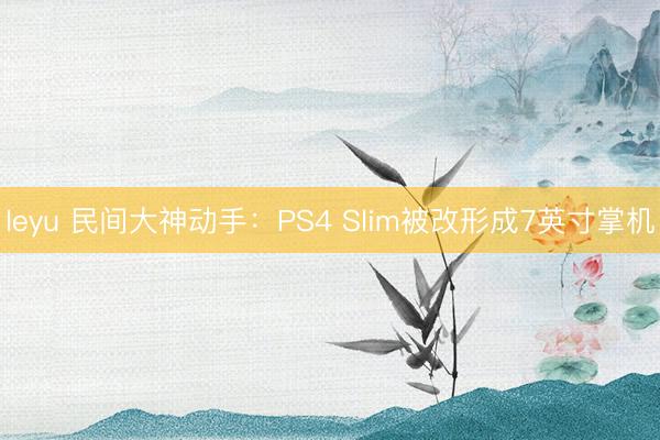 leyu 民间大神动手:PS4 Slim被改形成7英寸掌机