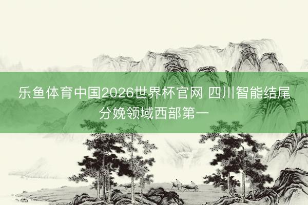 乐鱼体育中国2026世界杯官网 四川智能结尾分娩领域西部第一