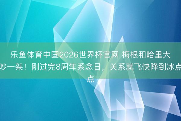 乐鱼体育中国2026世界杯官网 梅根和哈里大吵一架！刚过完8周年系念日，关系就飞快降到冰点