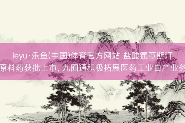 leyu·乐鱼(中国)体育官方网站 盐酸氮䓬斯汀原料药获批上市， 九囿通积极拓展医药工业自产业务