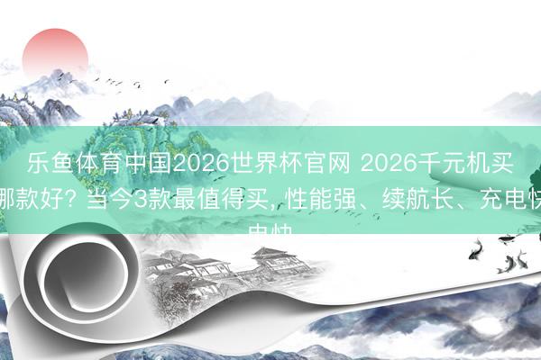 乐鱼体育中国2026世界杯官网 2026千元机买哪款好? 当今3款最值得买， 性能强、续航长、充电快